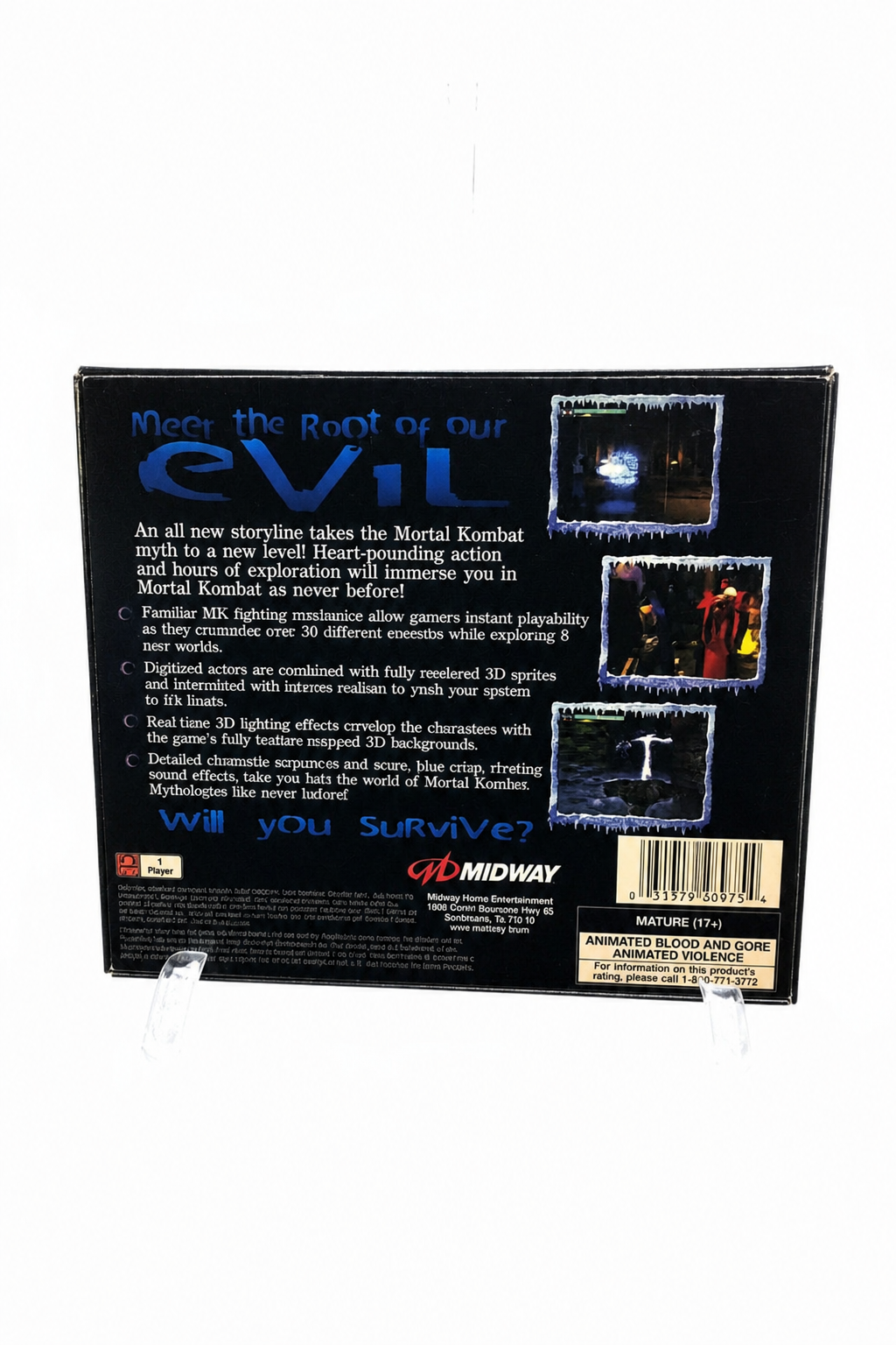 Sony Playstation Mortal Kombat Mythologies: Sub Zero Used Video Game