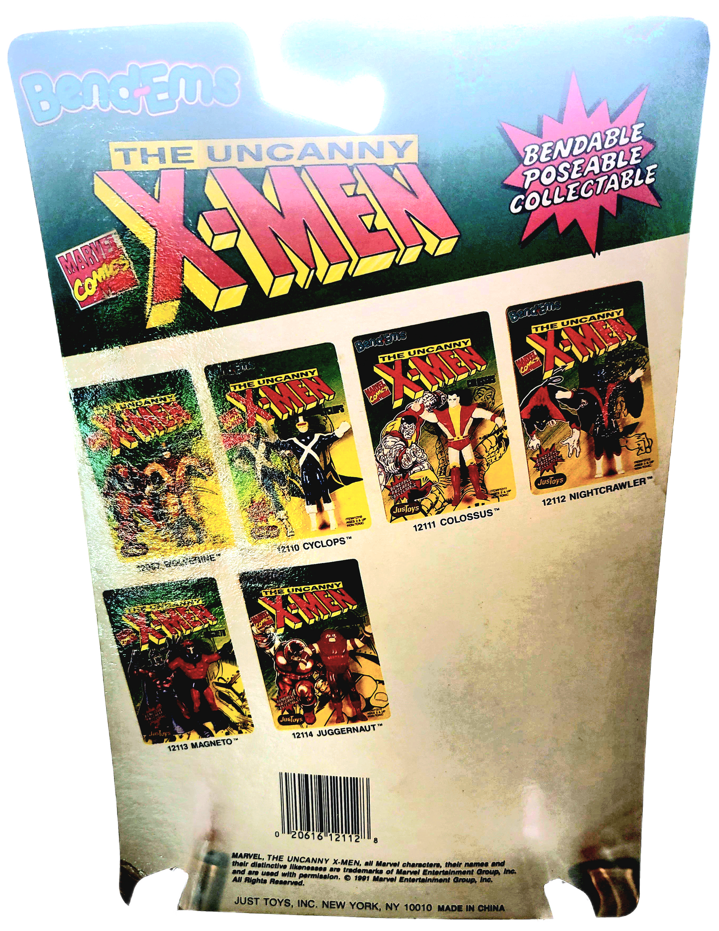 JusToys Bendems 1991 The Uncanny X-Men Nightcrawler Figure