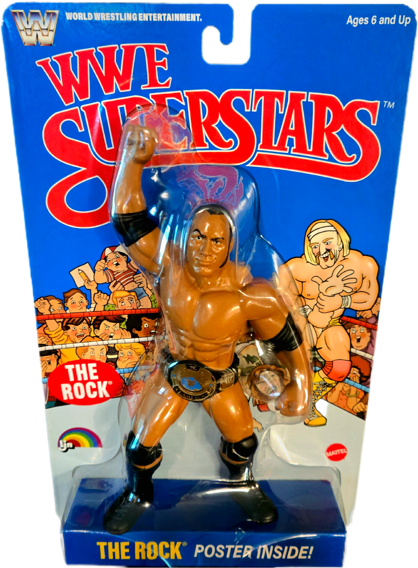 Mattel WWE Superstars LJN Series 3 The Rock Action Figure