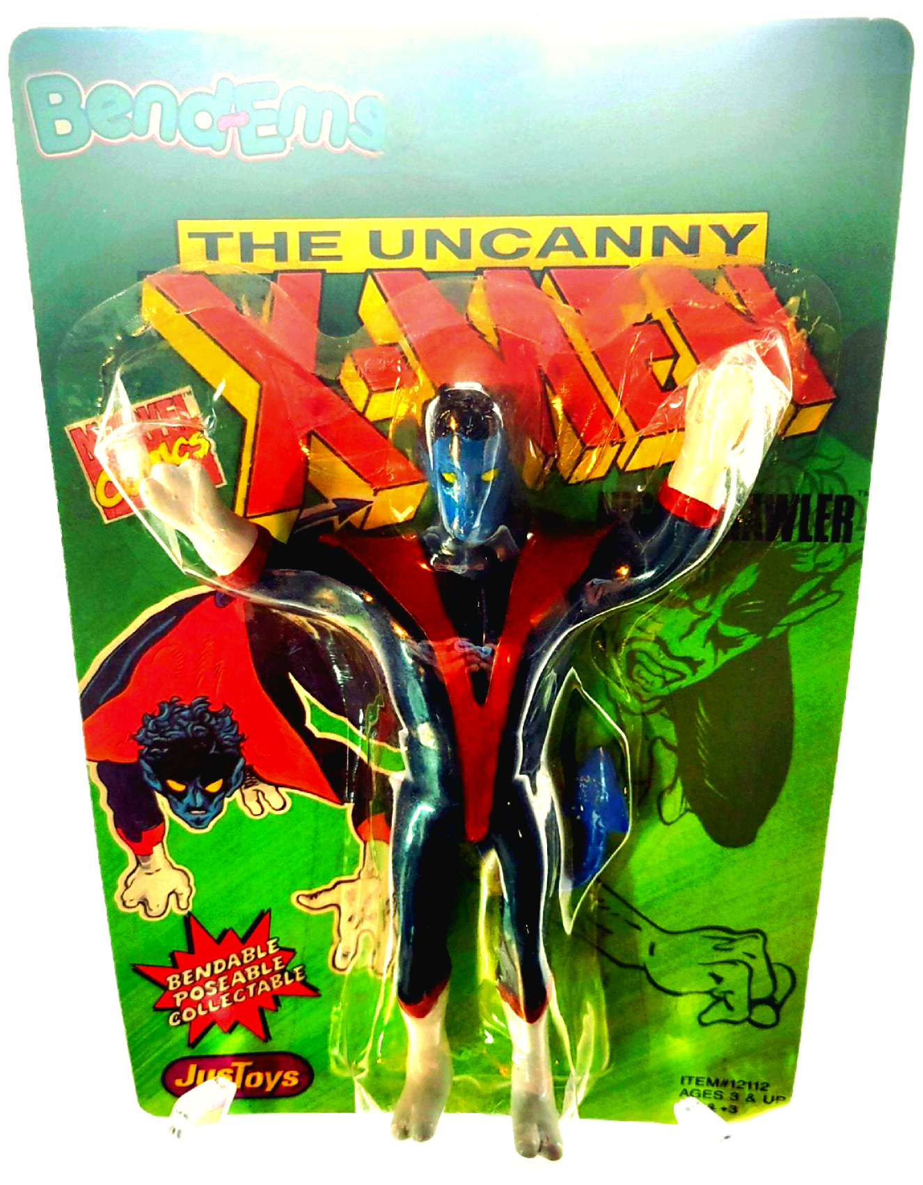 JusToys Bendems 1991 The Uncanny X-Men Nightcrawler Figure