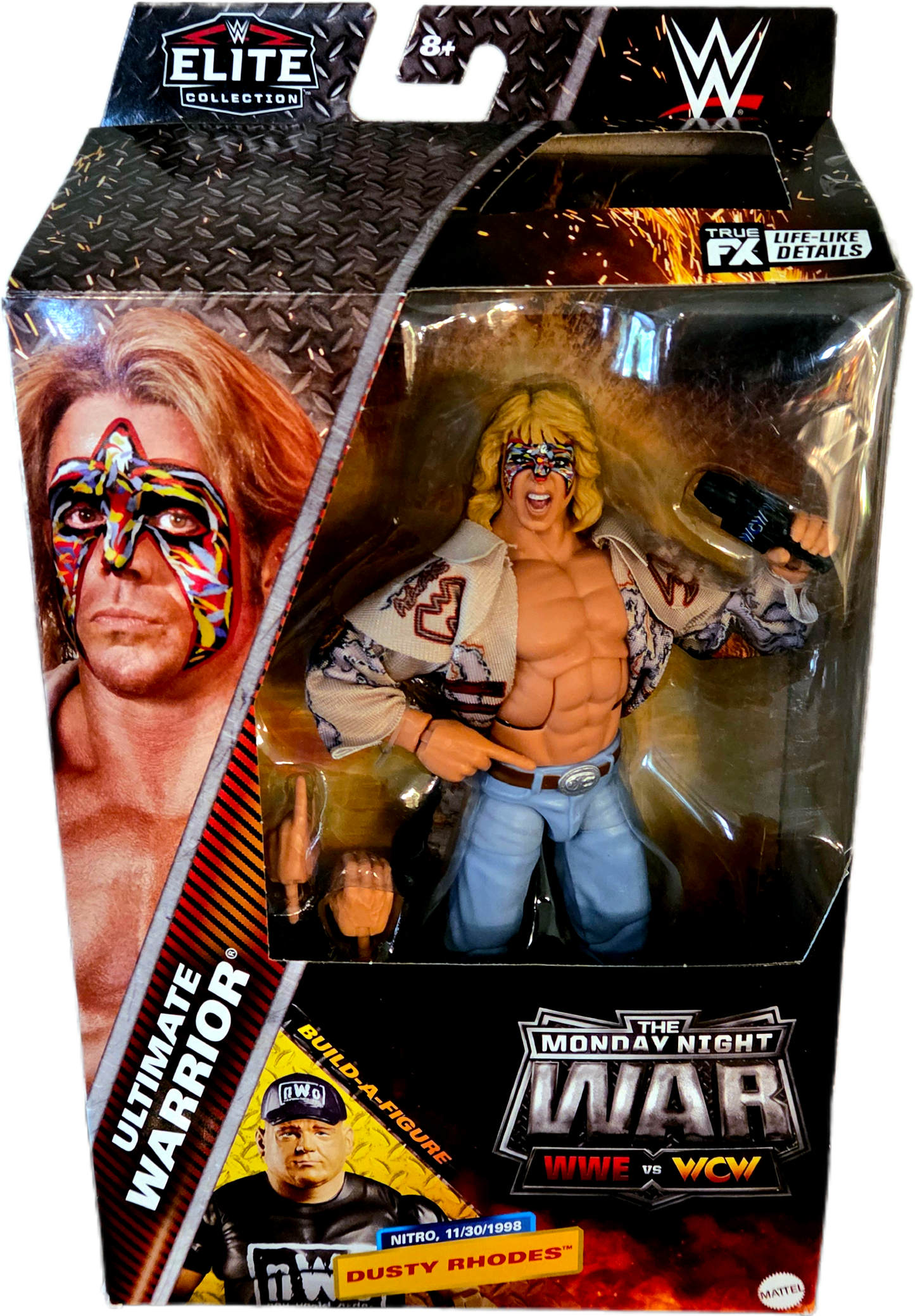 Mattel WWE Elite Monday Night Wars Series 5 Ultimate Warrior Action Figure. No BAF Piece