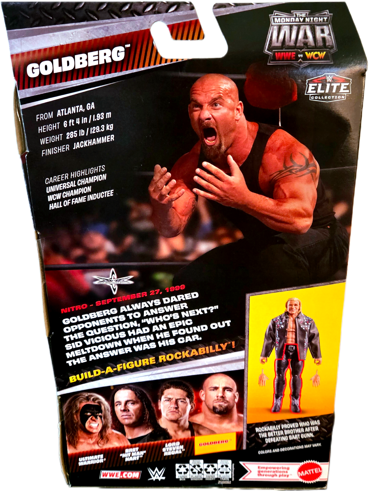 Mattel WWE Elite Monday Night Wars Series 12 Goldberg Action Figure (No BAF Piece)