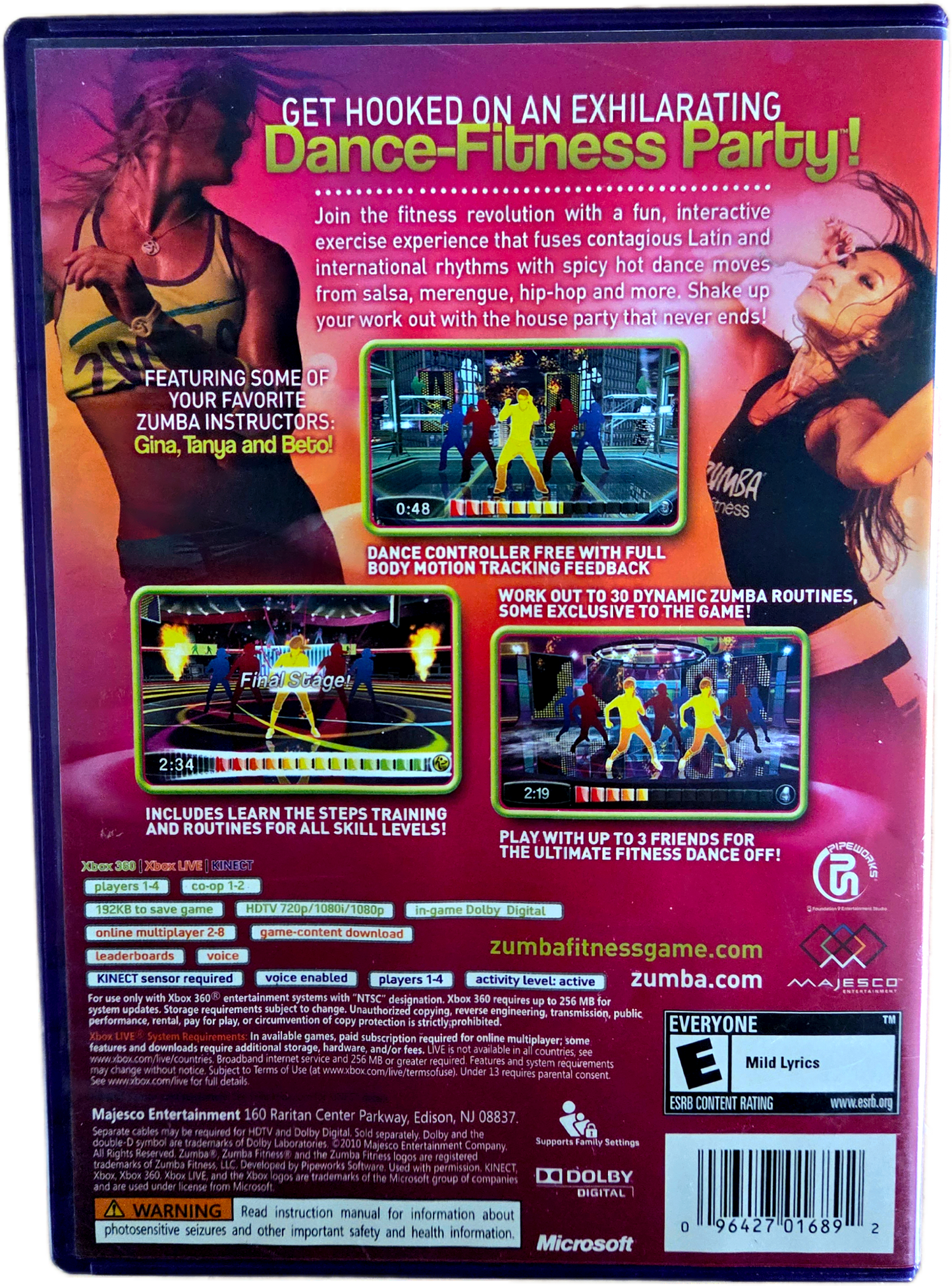 Xbox 360 Zumba Fitness: Join the Party Used Video Game