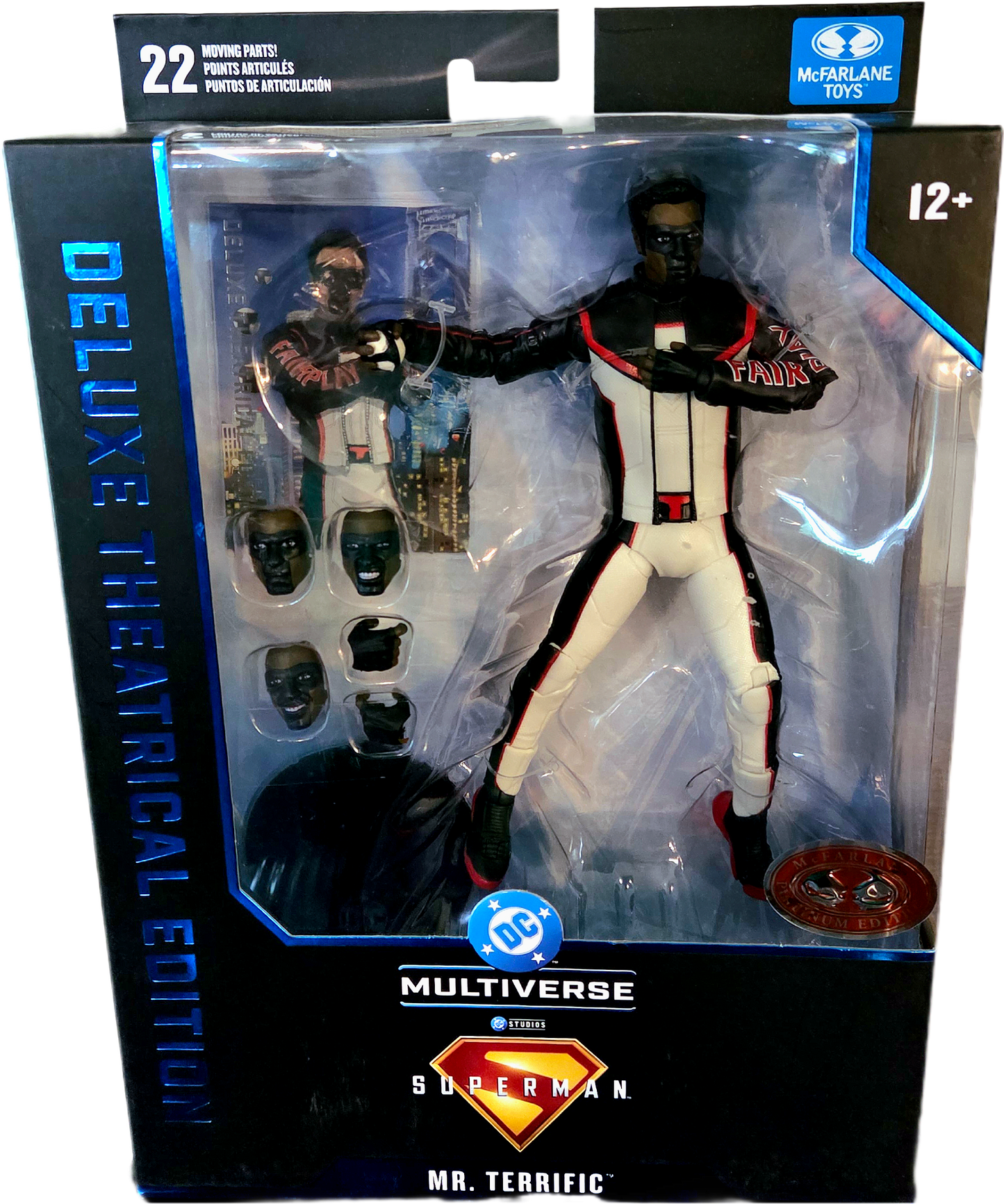 McFarlane Toys DC Multiverse Superman Mr. Terrific Deluxe Theatrical Edition Platinum Action Figure