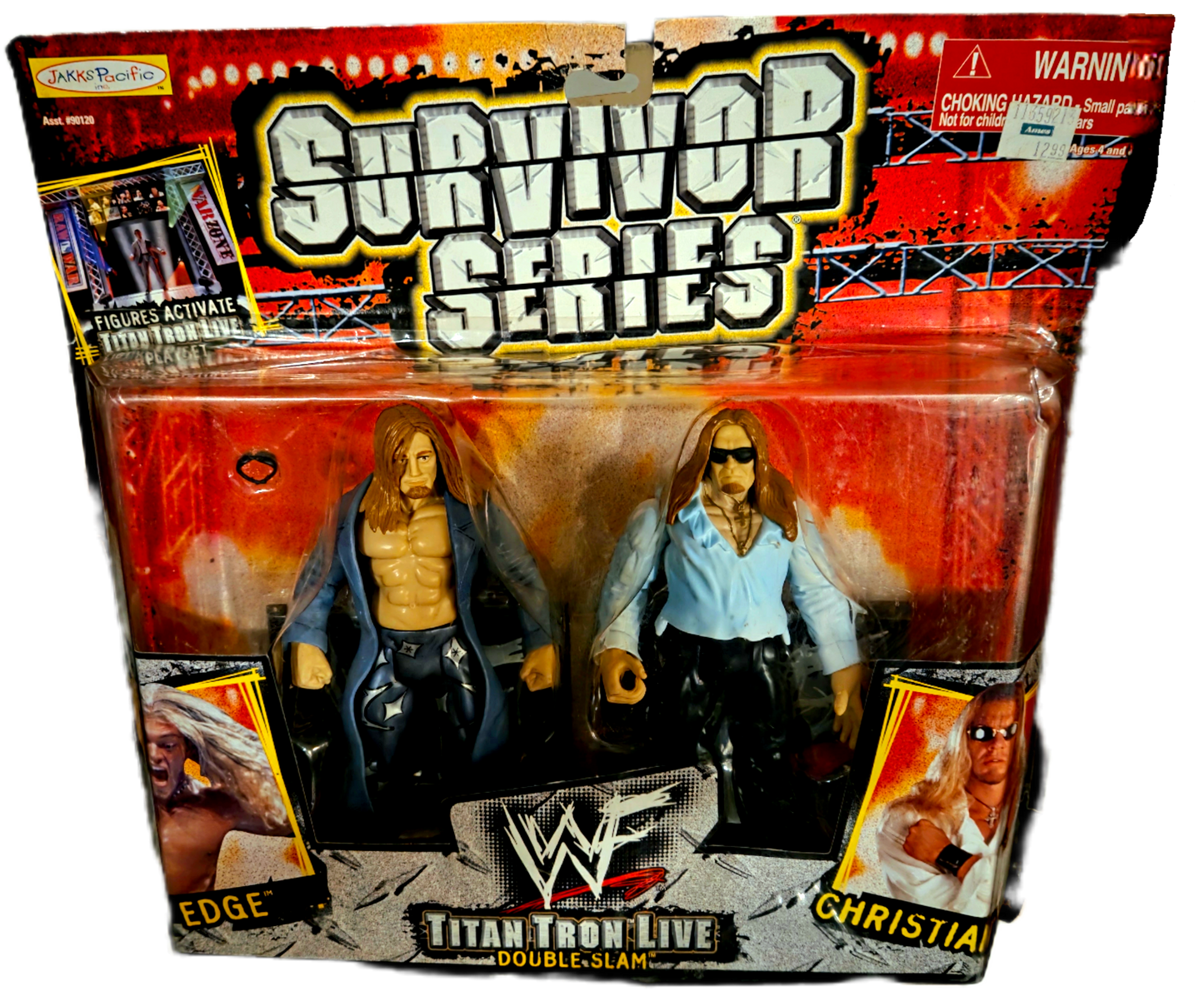 Jakks Pacific Titan Tron Live Double Slam Edge and Christian Action Figure 2-Pack (Damaged Packaging)