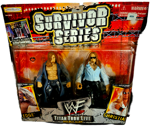 Jakks Pacific Titan Tron Live Double Slam Edge and Christian Action Figure 2-Pack (Damaged Packaging)