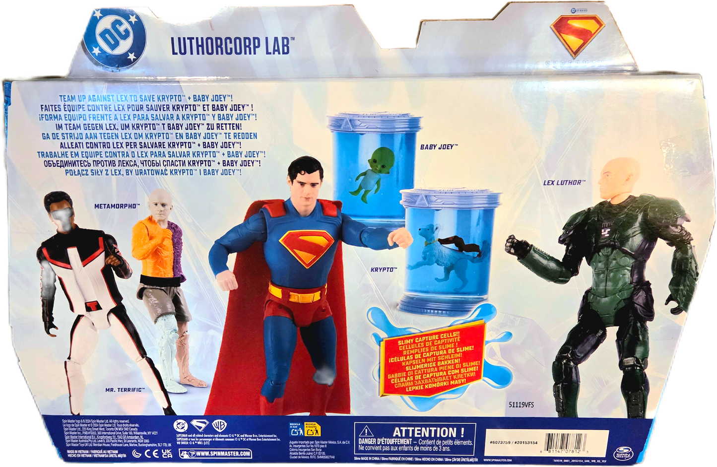 Spinmaster Toys DC Studios Superman Luthorcorp Lab Action Figure Set