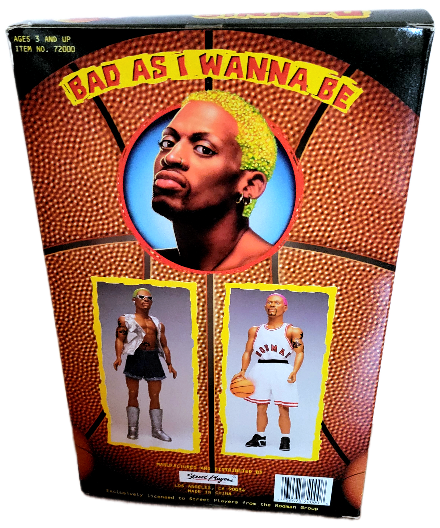 Street Players 1996 Dennis Rodman Bad As I Wanna Be 12” Limited Edition Doll