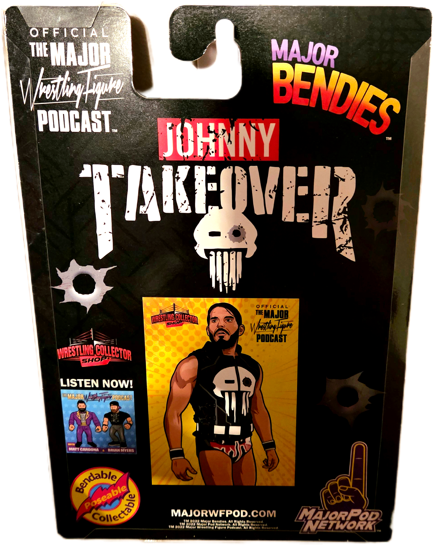 Major Bendies Wrestling Collector Shop Exclusive Johnny Gargano Action Figure