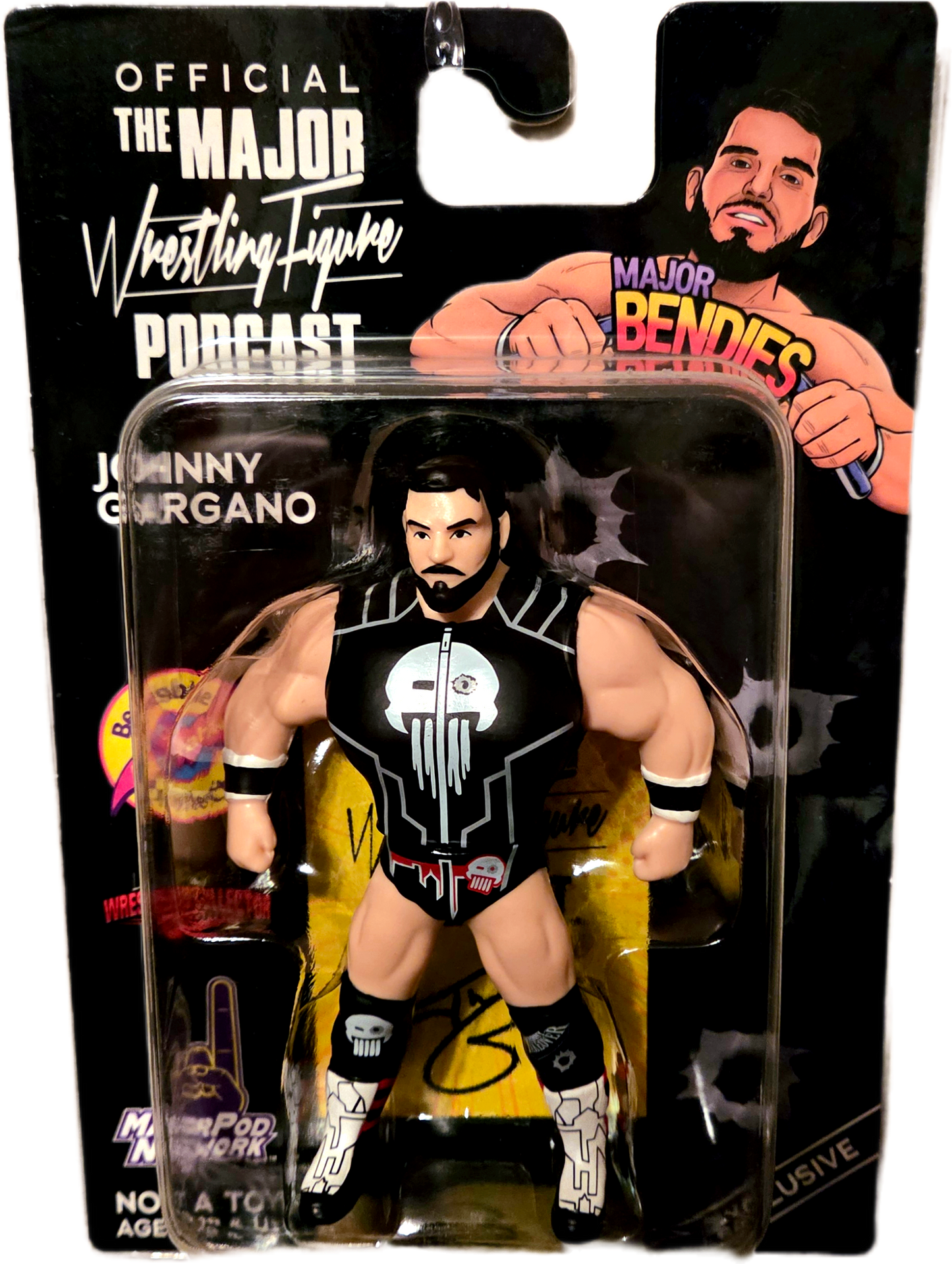 Major Bendies Wrestling Collector Shop Exclusive Johnny Gargano Action Figure