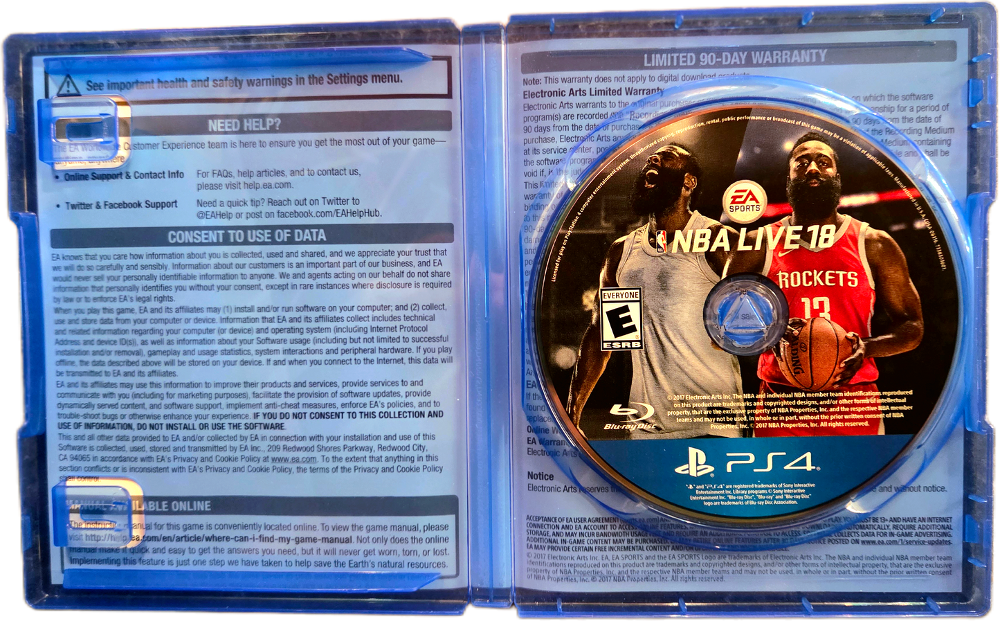 Playstation 4 EA Sports NBA Live 18 Used Video Game