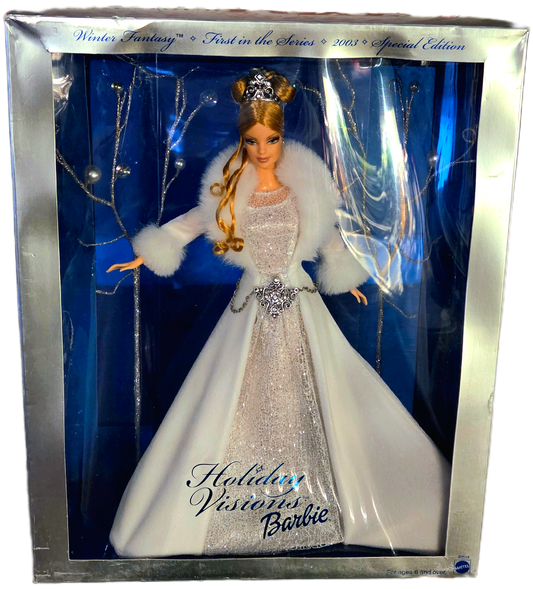 Mattel Holiday Visions Barbie 2003 Winter Fantasy Special Edition Doll (Damaged Packaging)