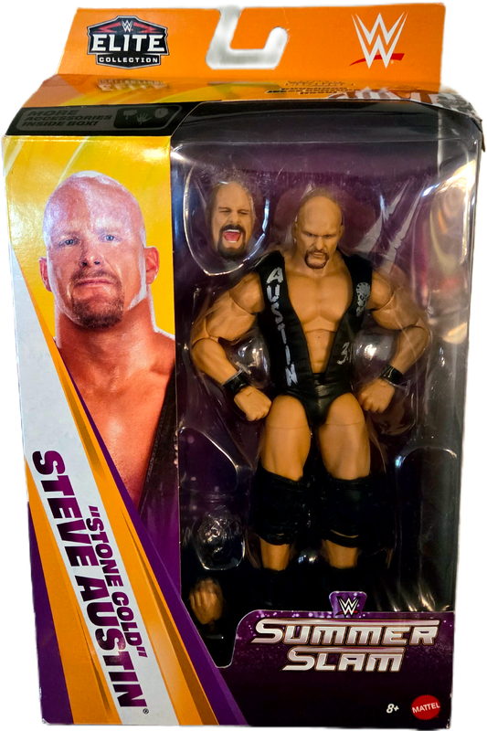Mattel WWE Elite SummerSlam 2026 Series Stone Cold Steve Austin Action Figure. No BAF Piece.