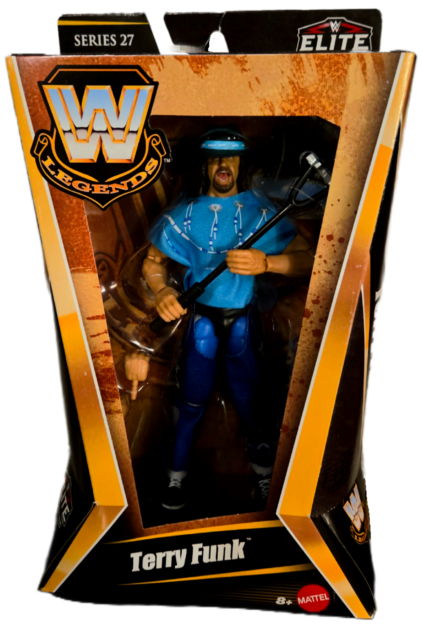 Mattel WWE Elite Legends Series 27 Terry Funk Action Figure (Damaged Packaging)