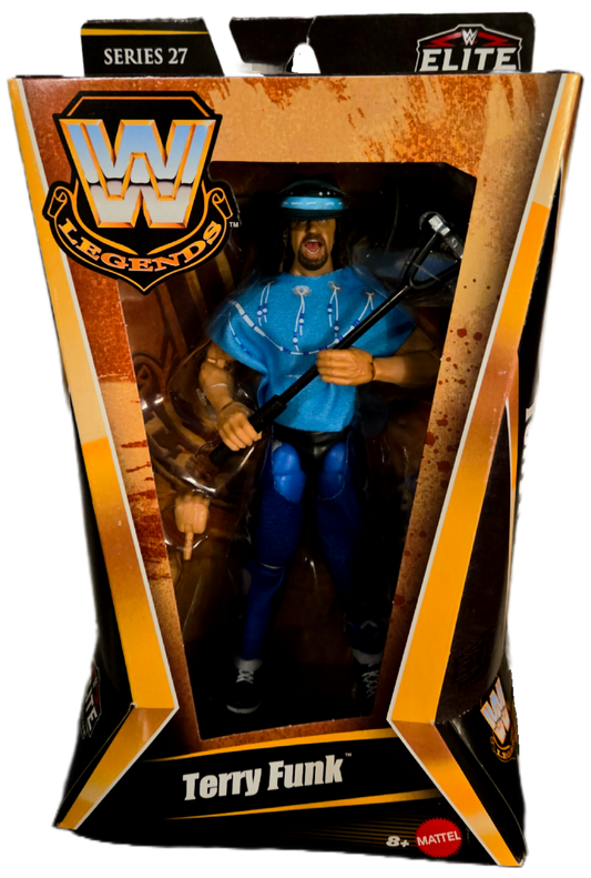 Mattel WWE Elite Legends Series 27 Terry Funk Action Figure (Damaged Packaging)