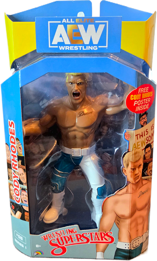 Jazwares All Elite Wrestling (AEW) Cody Rhodes Unmatched Series 1 LJN Action Figure