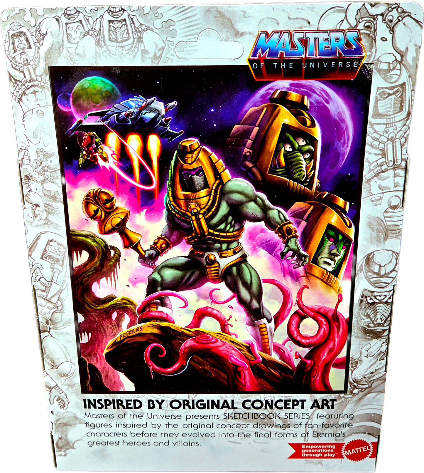 Mattel Masters of the Universe Man-E-Faces Sketch Book Series Action Figure