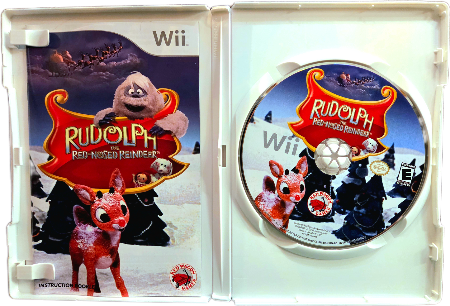 Nintendo Wii Red Wagon Games Rudolph The Red-Nosed Reindeer Used Video Game