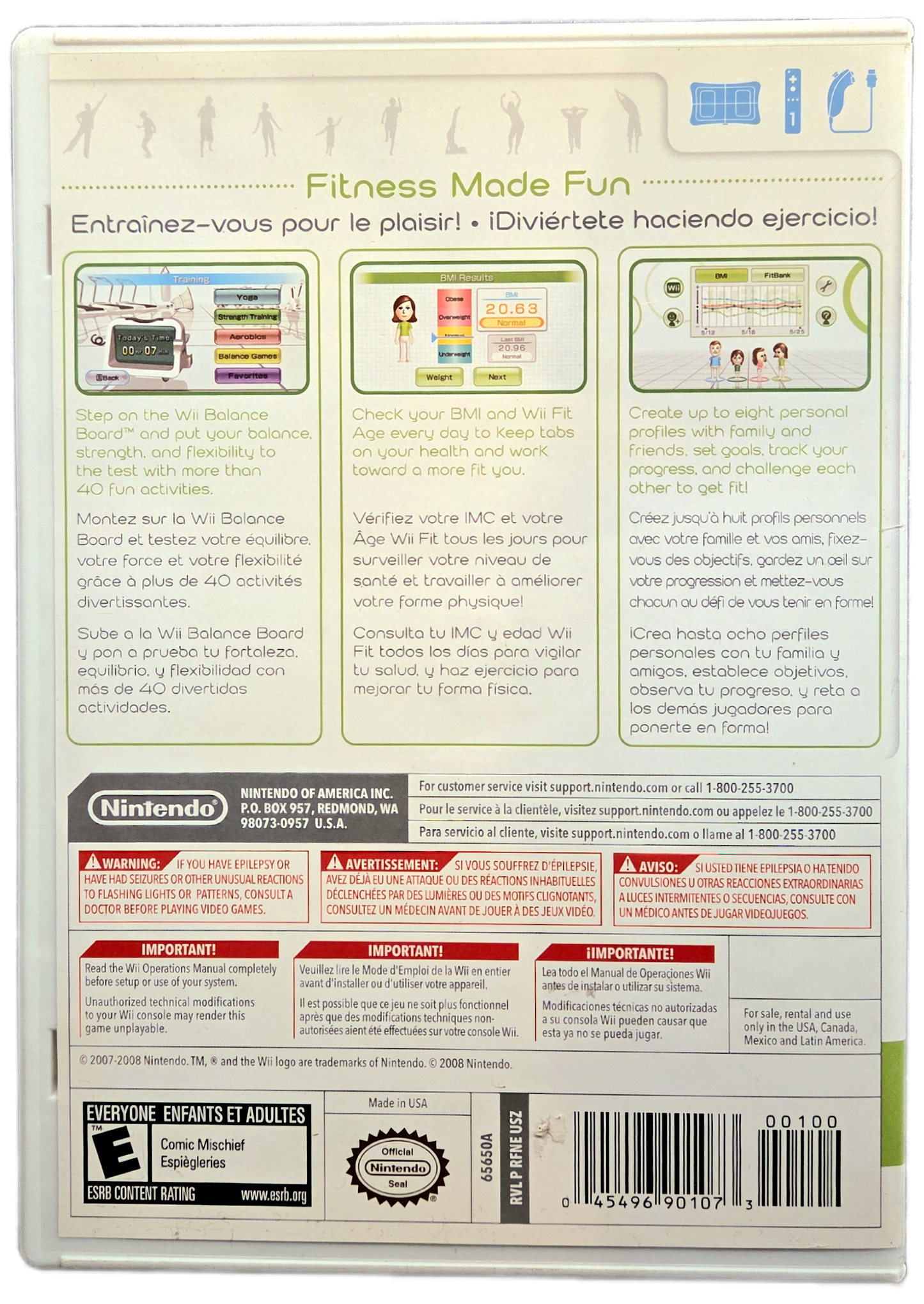 Nintendo Wii Wii Fit Used Video Game