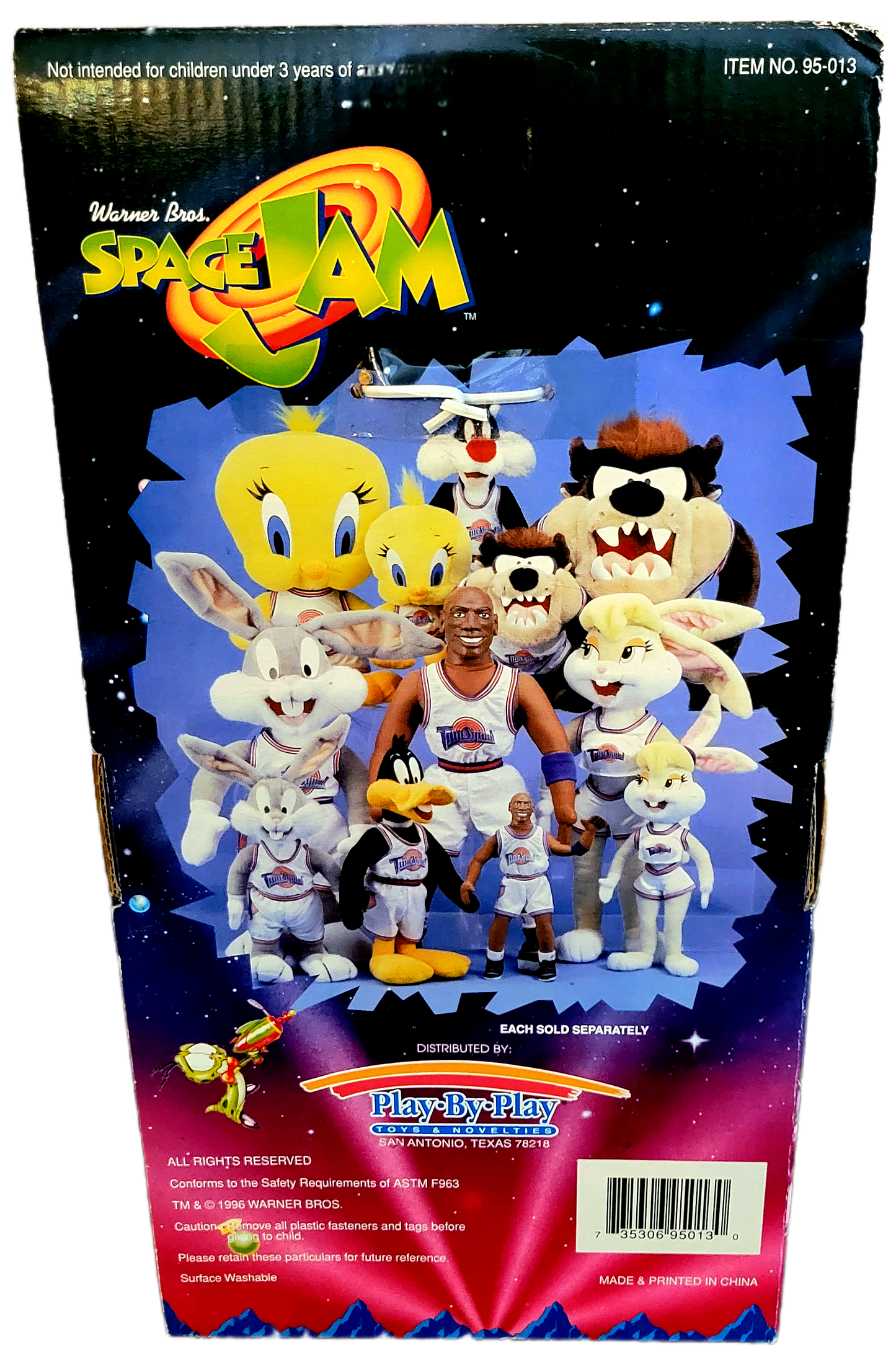 Play By Play 1996 Space Jam Toon Squad 12" Michael Jordan Doll