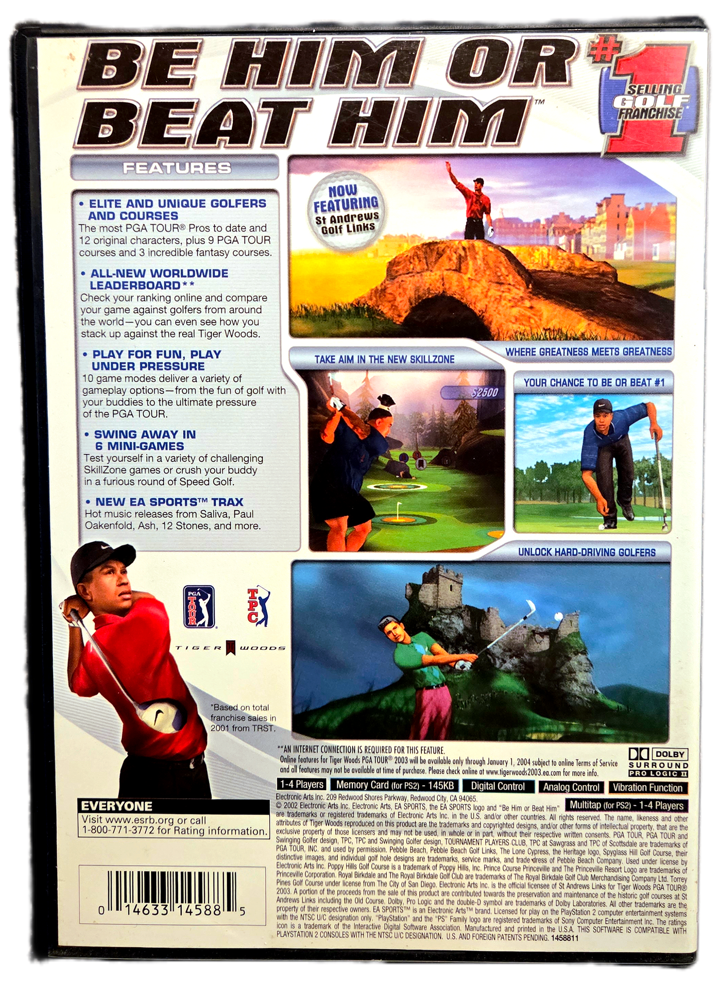 Playstation 2 EA Sports Tiger Woods PGA Tour 2003 Used Video Game