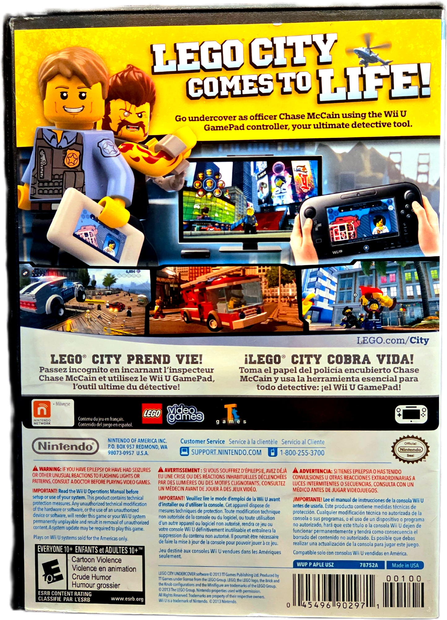 Nintendo Wii U Lego City Undercover Used Video Game