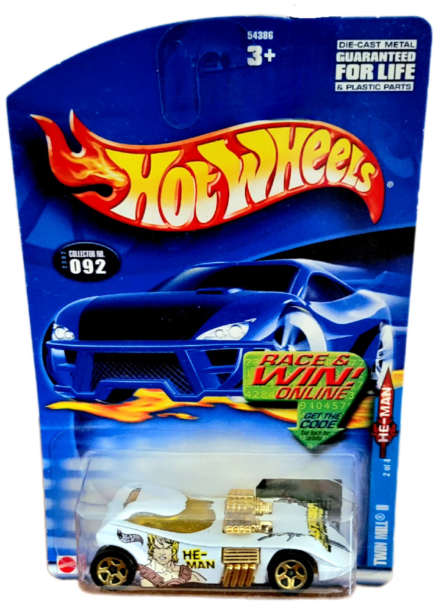 Mattel Hot Wheels Masters of the Universe Twin Mill II He Man 2 of 4 #92 Diecast Car