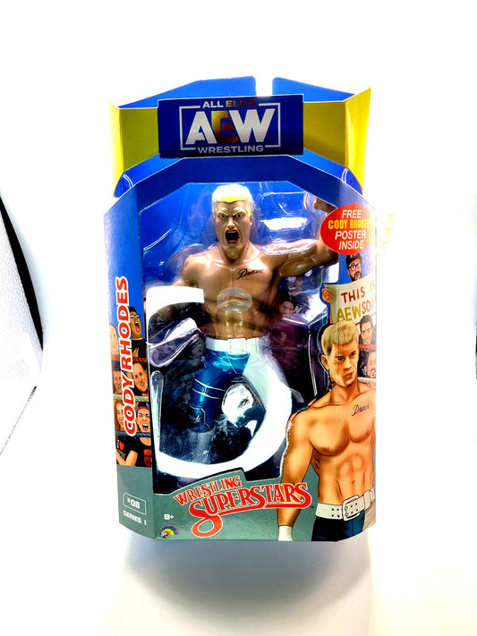 Jazwares All Elite Wrestling (AEW) Cody Rhodes Unmatched Series 1 LJN Action Figure