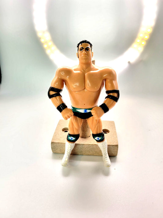 Justoys WWF Bendems Series 5 Rocky Maivia Loose Figure