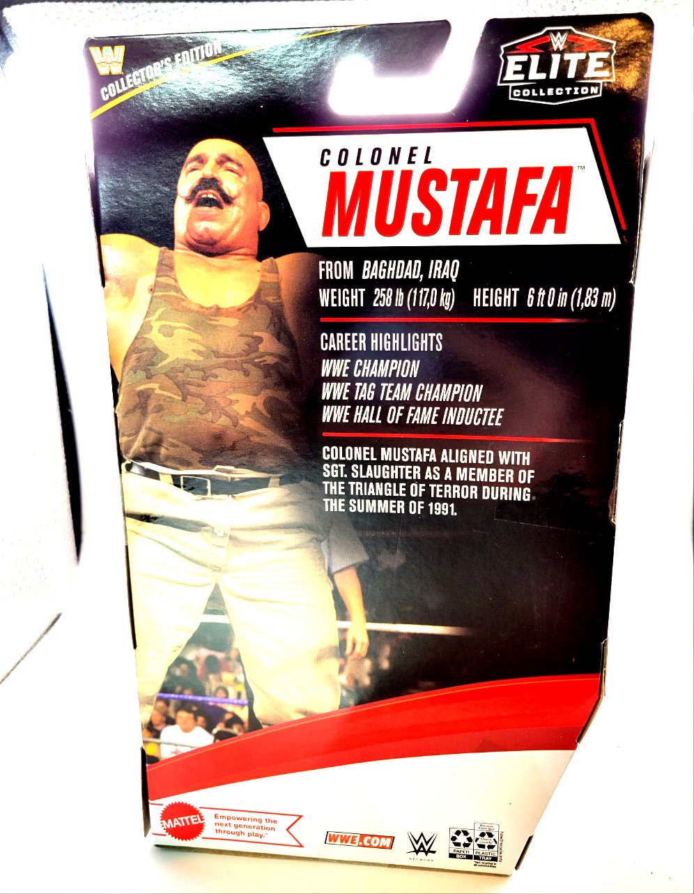 Mattel WWE Elite Collectors Edition Colonel Mustafa Action Figure