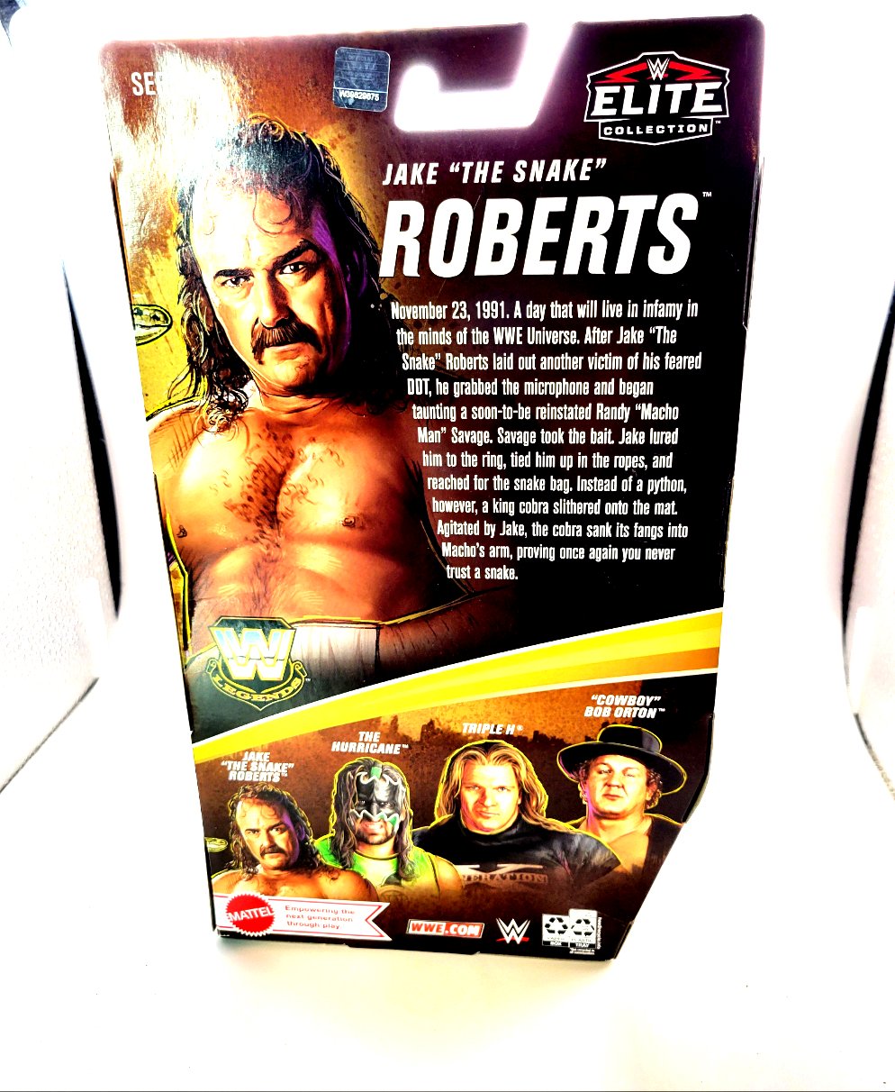 Mattel WWE Elite Legends Series 13 Jake "The Snake" Roberts Action Figure