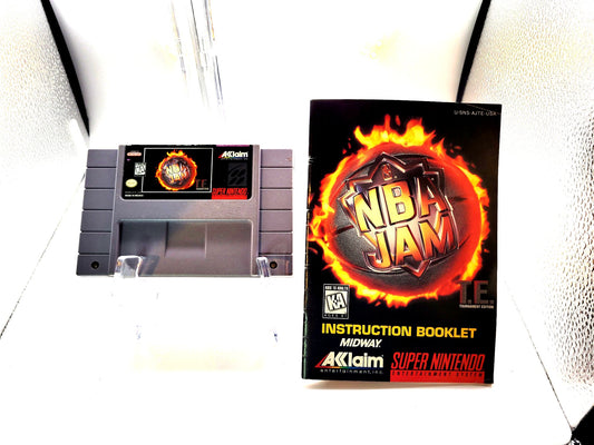 NBA Jam Tournament Edition Super Nintendo (SNES) Video Game With Manual