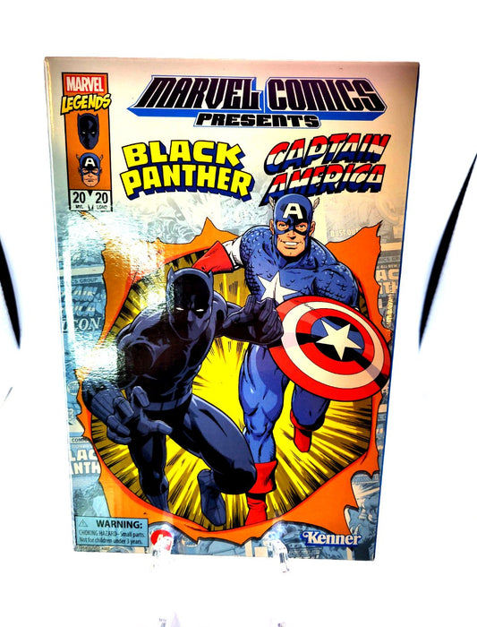 Hasbro Marvel Legends Black Panther/Captain America Kenner Retro Action Figure 2-Pack