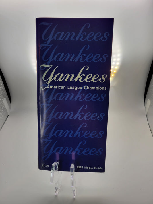New York Yankees 1982 Official Media Guide