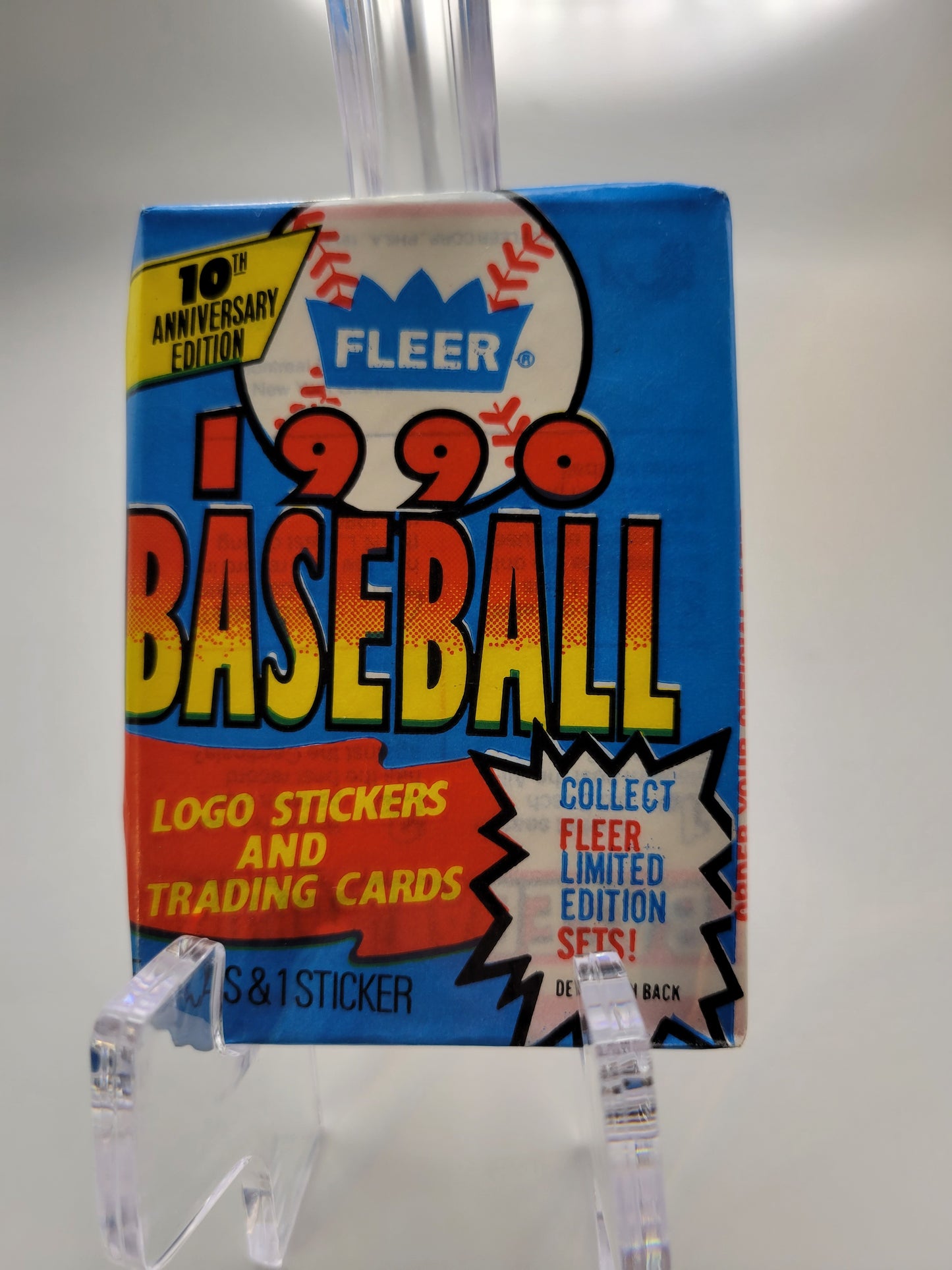 Fleer 1990 10th Anniversary Edition Baseball Card Pack