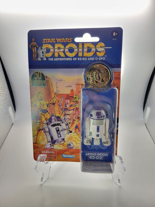 Hasbro Lucas Film 50th Anniversary (2021) Star Wars Droids The Adventures Of R2-D2 And C-3PO Retro Action Figure