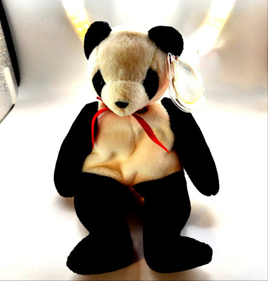 TY Beanie Babies 1997 Fortune Panda Bear