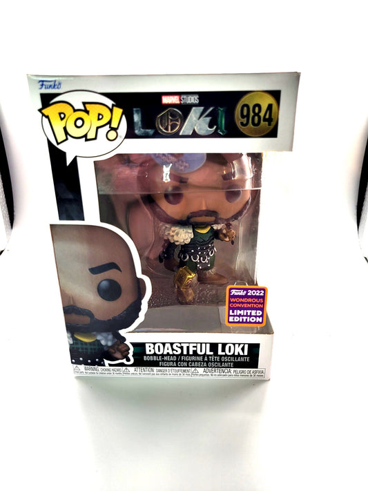 Funko Marvel Loki Boastful Loki 2022 Wondrous Convention Limited Edition POP