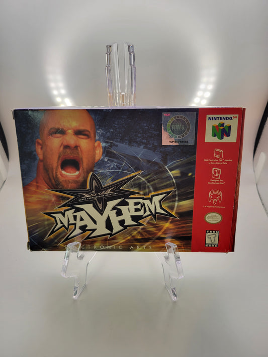 WCW Mayhem Nintendo 64 Game With Manual And Box