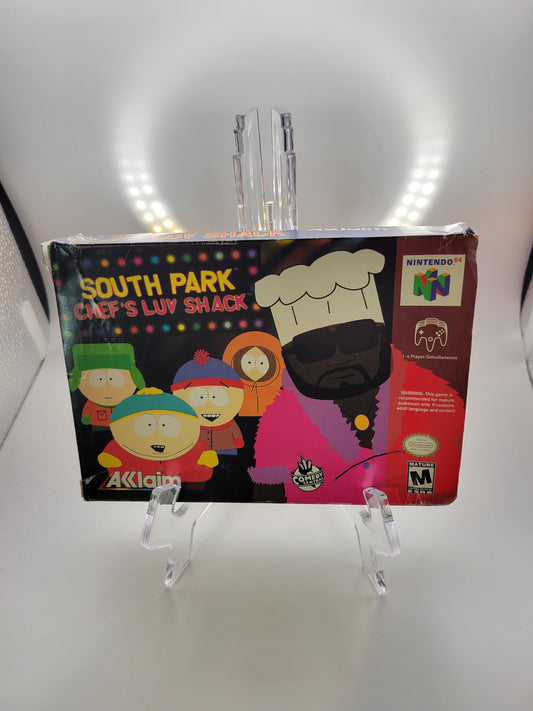 South Park Chef's Luv Shack Nintendo 64 Game And Box