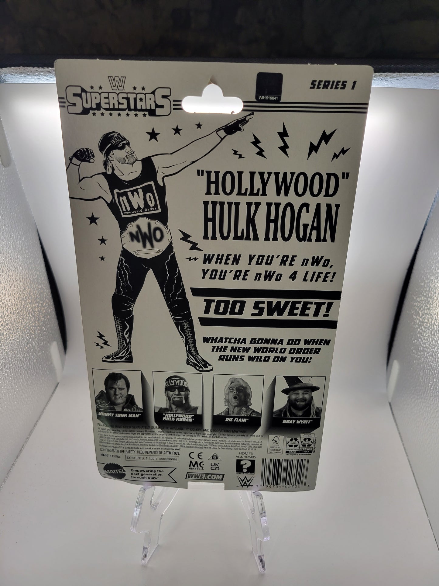 Mattel WWE Superstars Series 1 Hollywood Hulk Hogan Action Figure