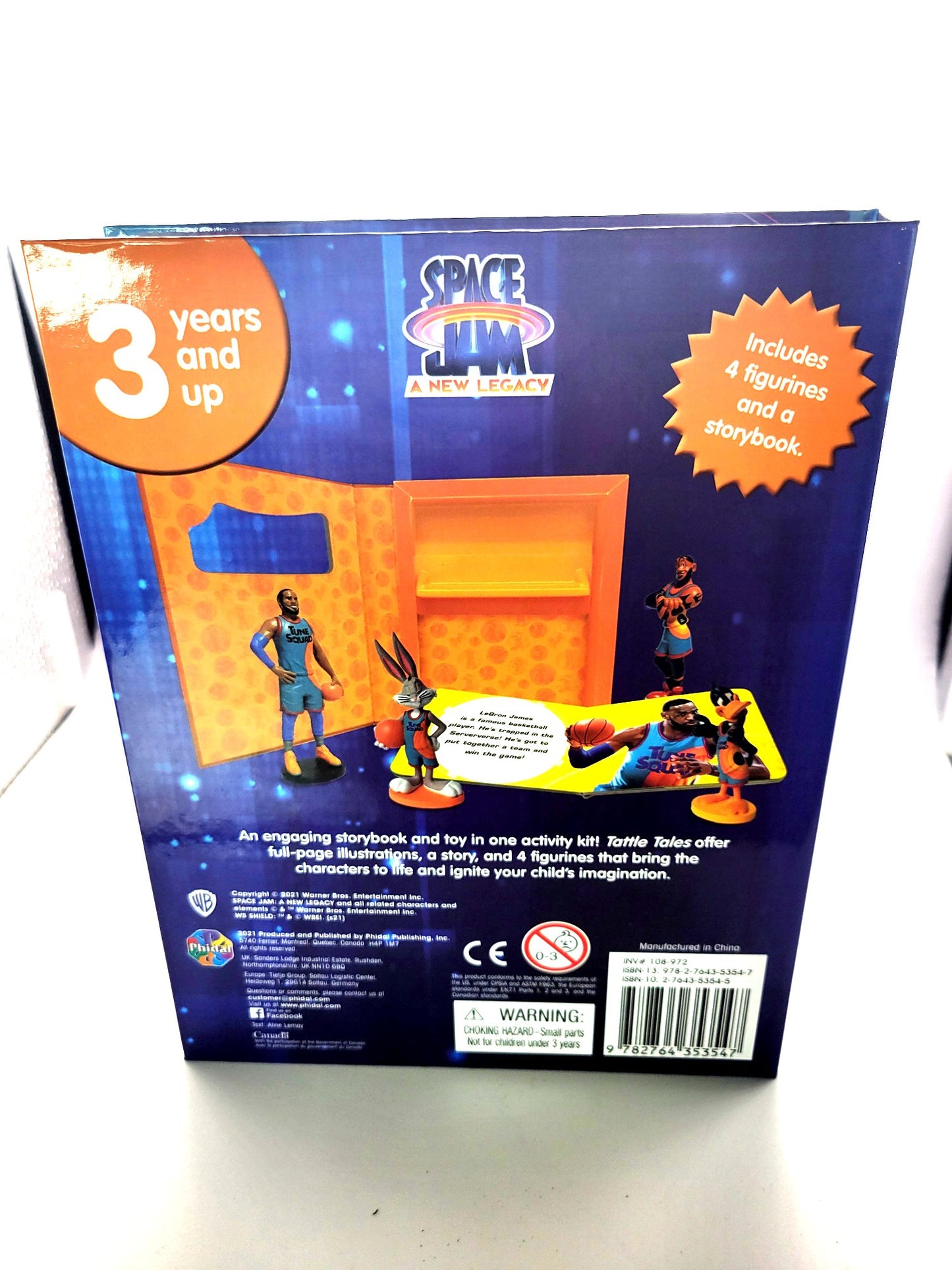 Phidal Space Jam: A New Legacy Tattle Tales Storybook and Figurines