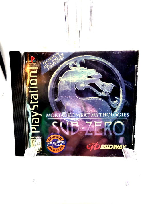 Sony Playstation One Mortal Kombat Mythologies: Sub Zero Video Game