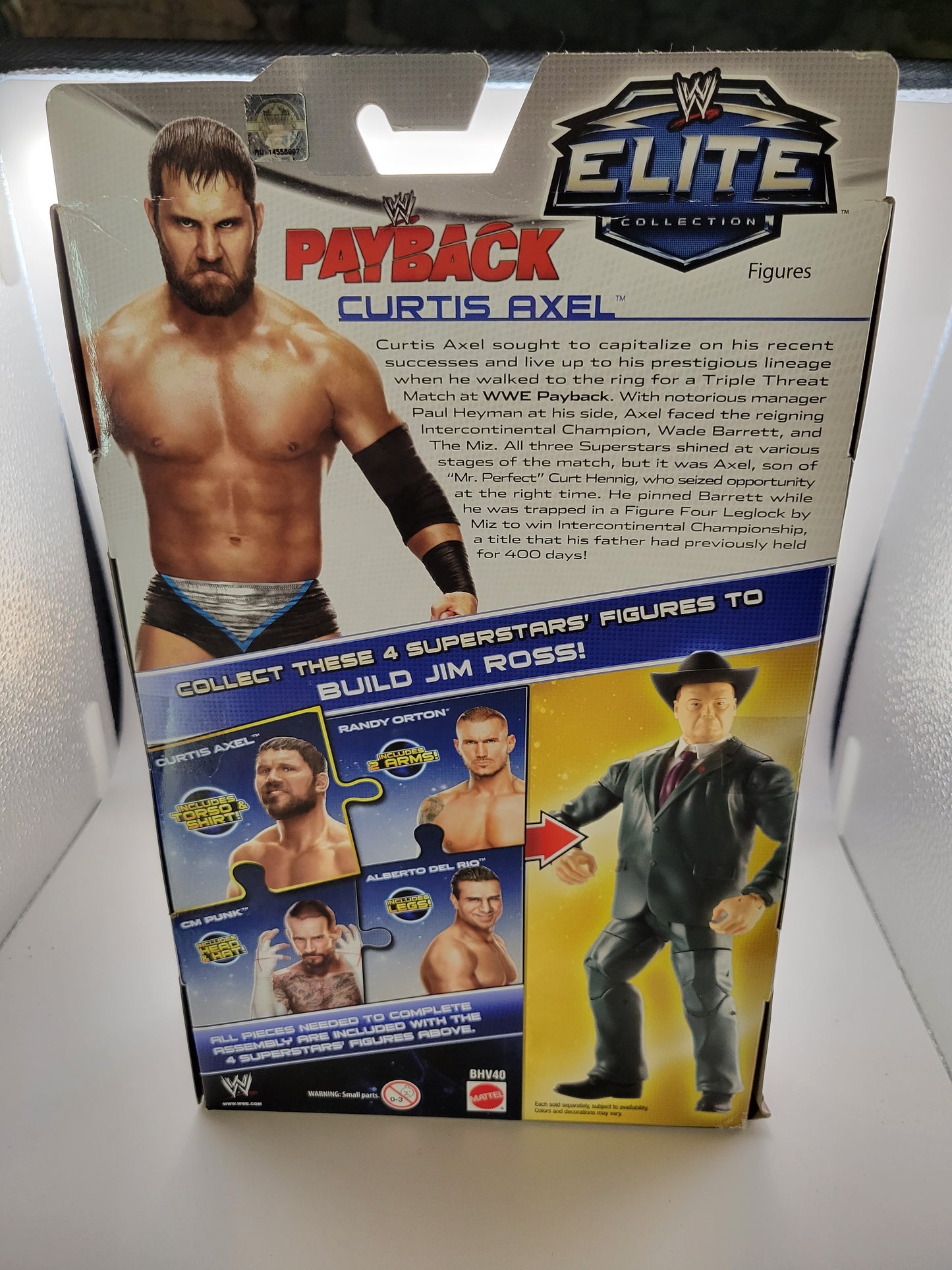 Mattel WWE Elite Series Toys R Us PPV Headquarters Curtis Axel Action Figure