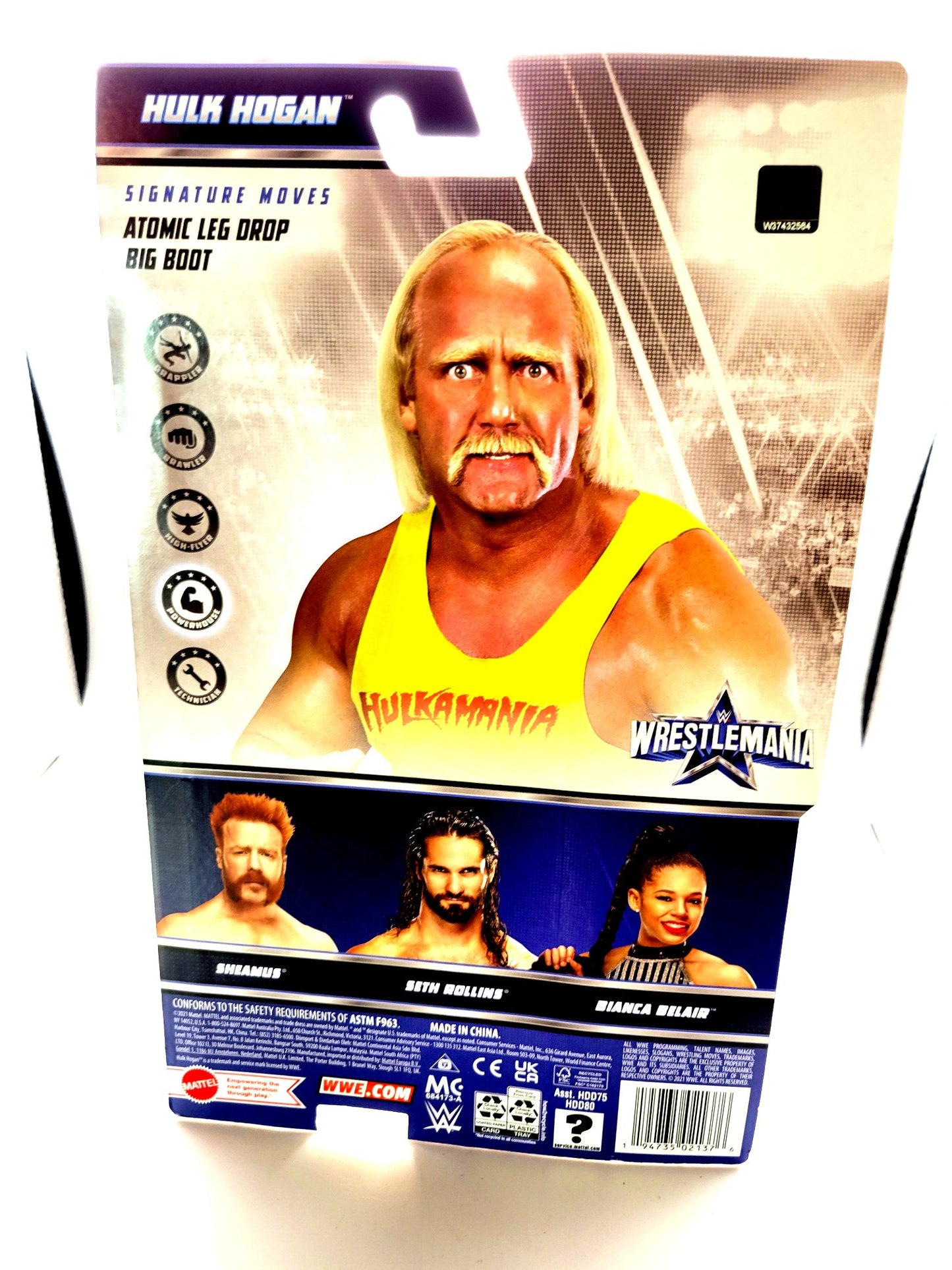 Mattel WWE Wrestlemania 38 Series Hulk Hogan Basic Action Figure