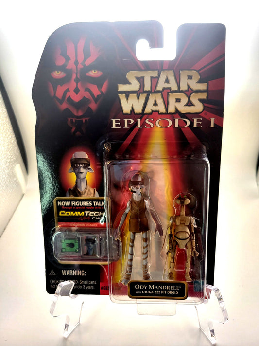 Hasbro Star Wars Episode I (1998) Ody Mandrell With Otoga 222 Pit Droid Action Figure