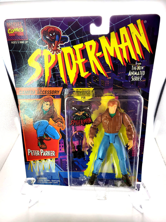 Toy Biz 1994 Spiderman The Animated Series Peter Parker Action Figure