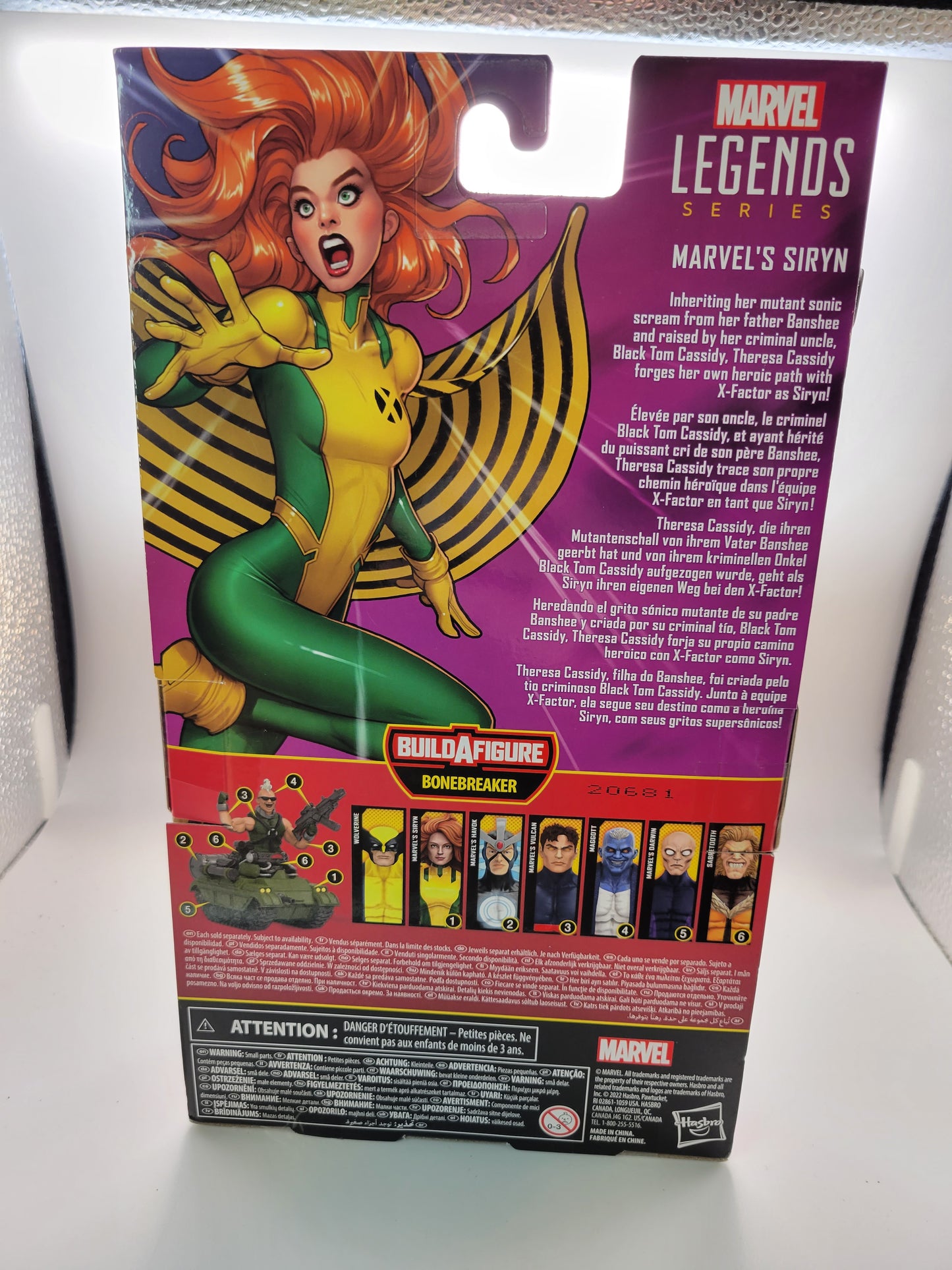 Hasbro Marvel Legends X-Men Bonebreaker Wave Siryn Action Figure