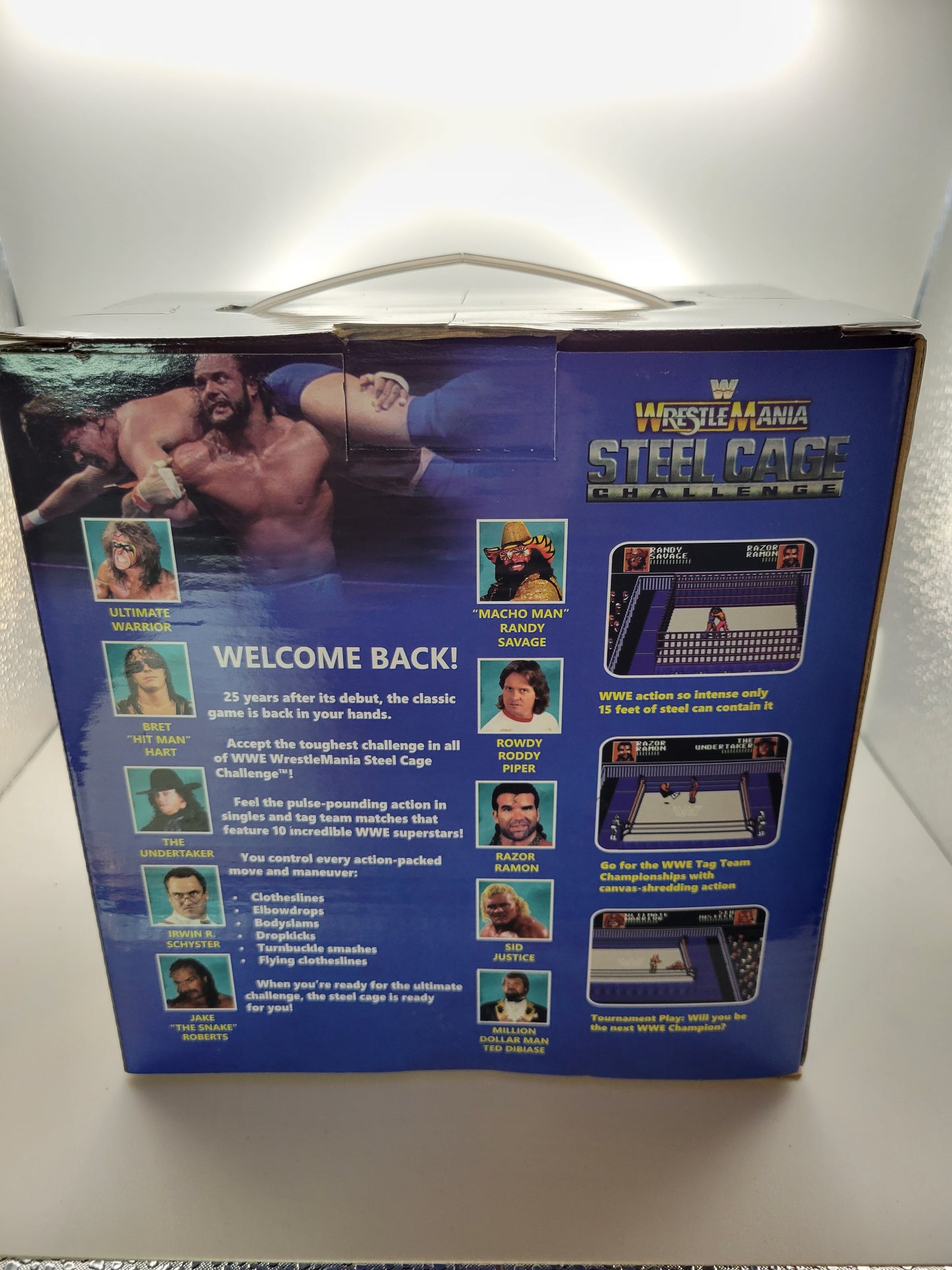 WWE Wrestlemania Steel Cage Challenge 25th Anniversary Plug and Play Video Game