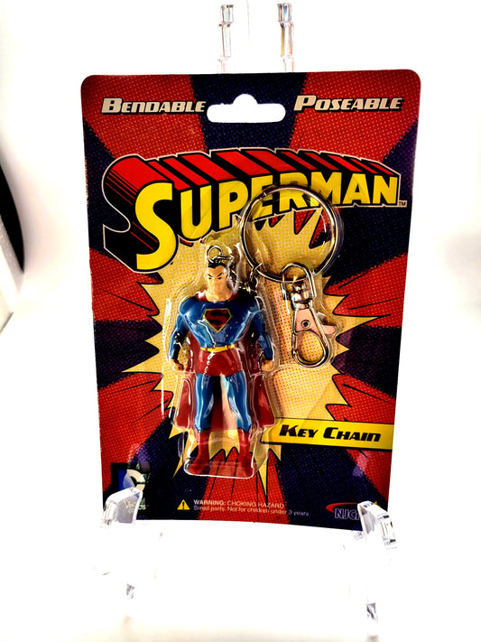 NJCroce DC Superman Bendable Poseable Key Chain
